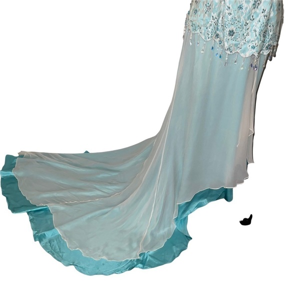 Johnathan Kayne 100% Silk Women Formal Dress Size 8 - Picture 5 of 13